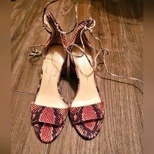 NEW! Jessica Simpson Chunky Strappy Heels Size 6.5